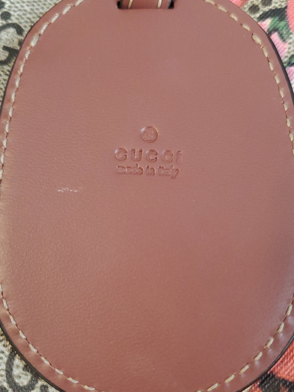 Gucci Floral GG Supreme Tote Bag in Pink Brown - Picture 9 of 13